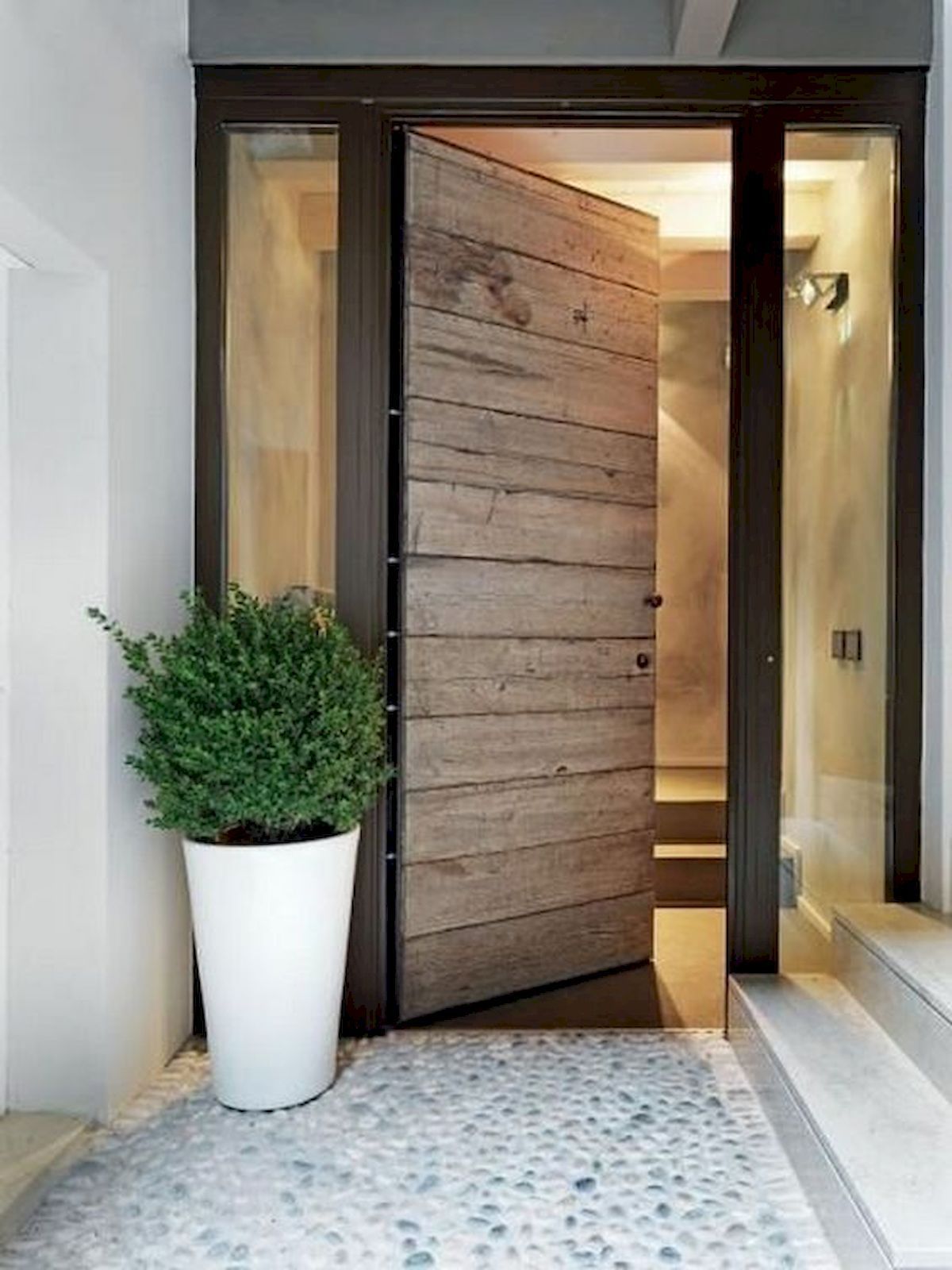 Minimalističen dizajn vhodnih vrat-vir-Pinterest